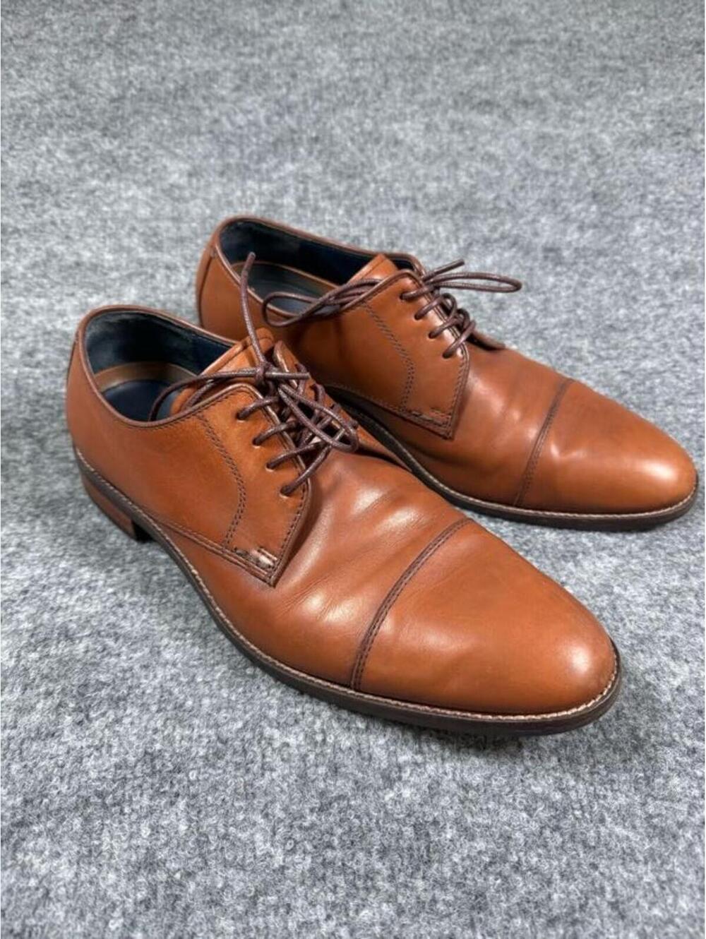 Cole Haan Men's Brown Oxford Leather Dress Shoes